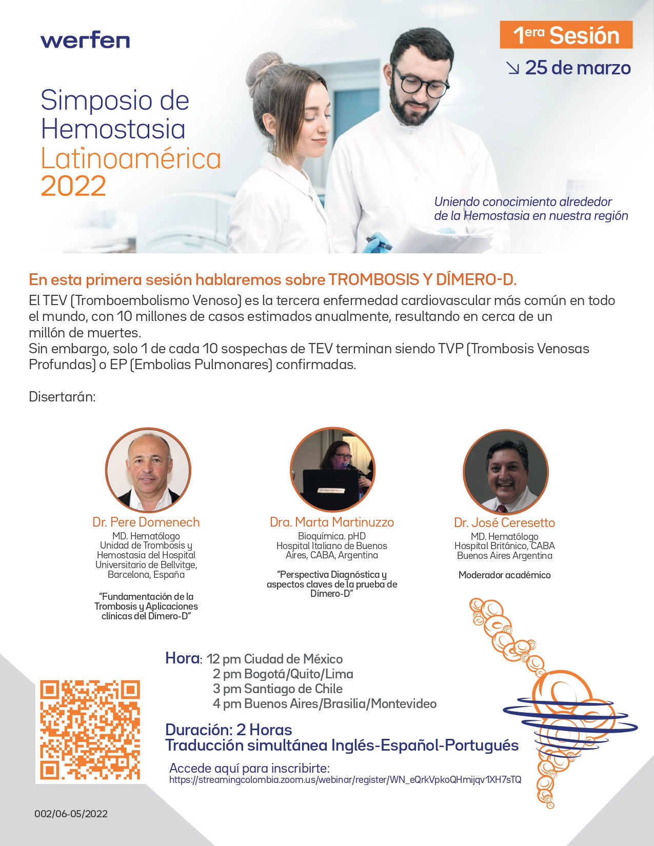 1ra Sesión del primer simposio de hemostasia latinoamérica