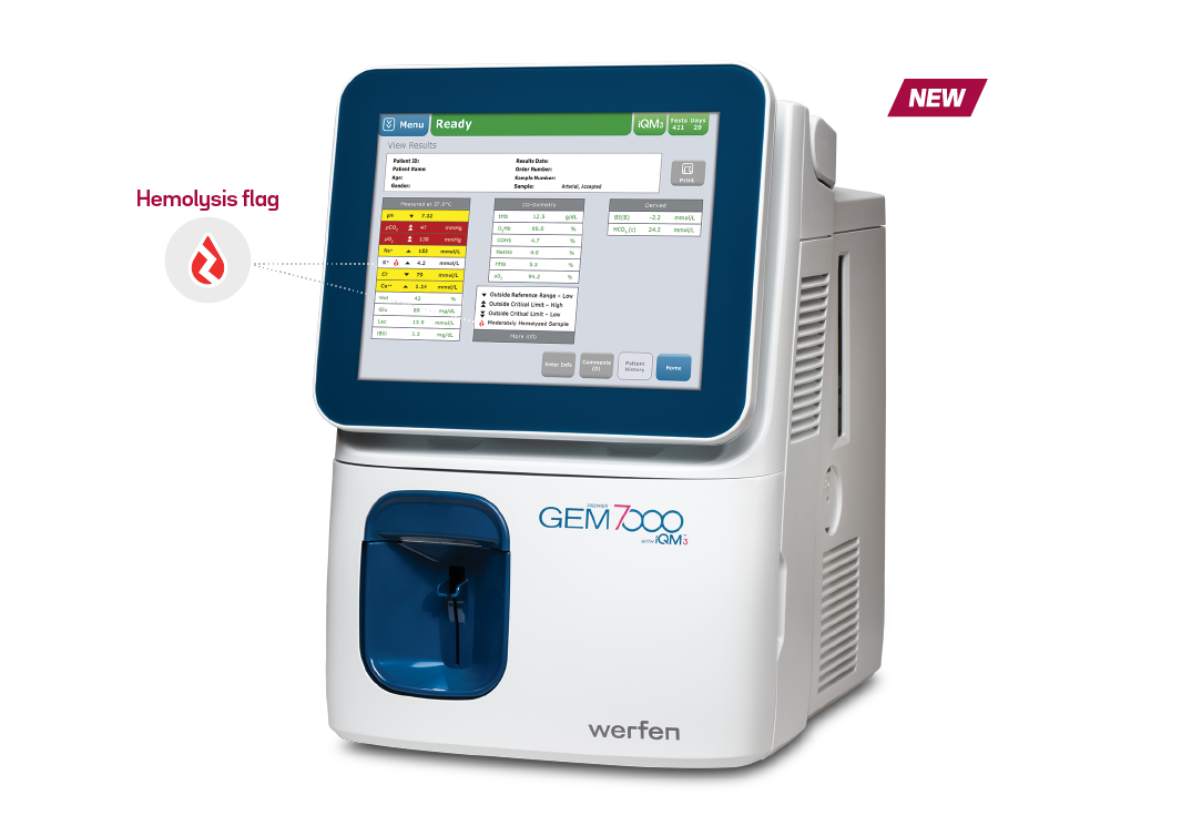 GEM Premier 7000 with iQM3 blood gas analyzer